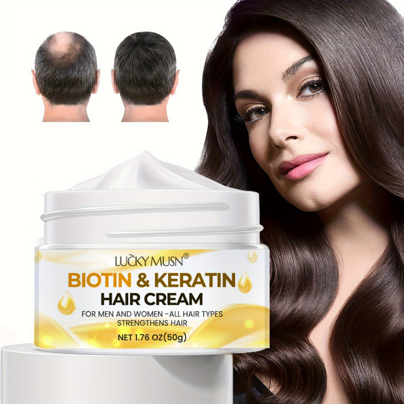 Creme para Cabelo com Biotina e Queratina