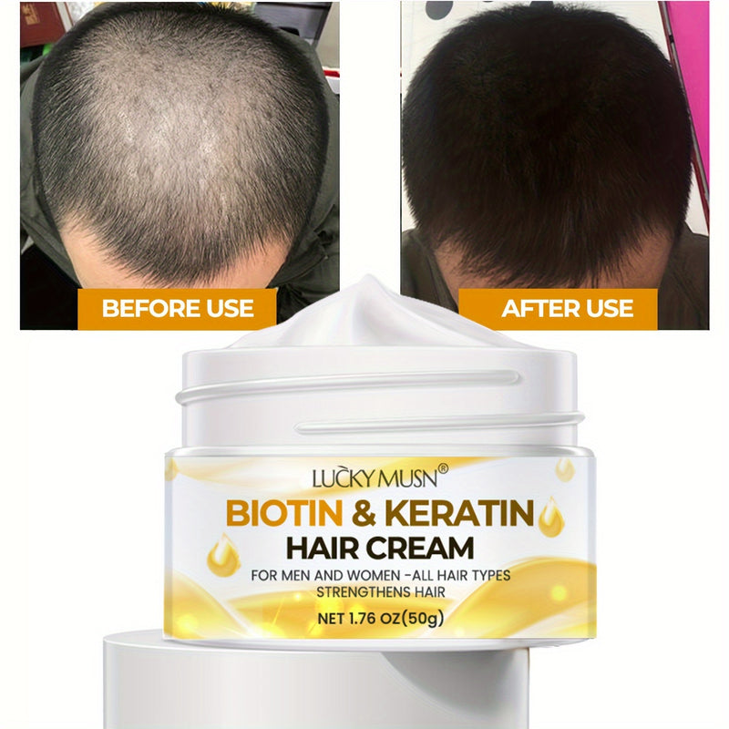 Creme para Cabelo com Biotina e Queratina