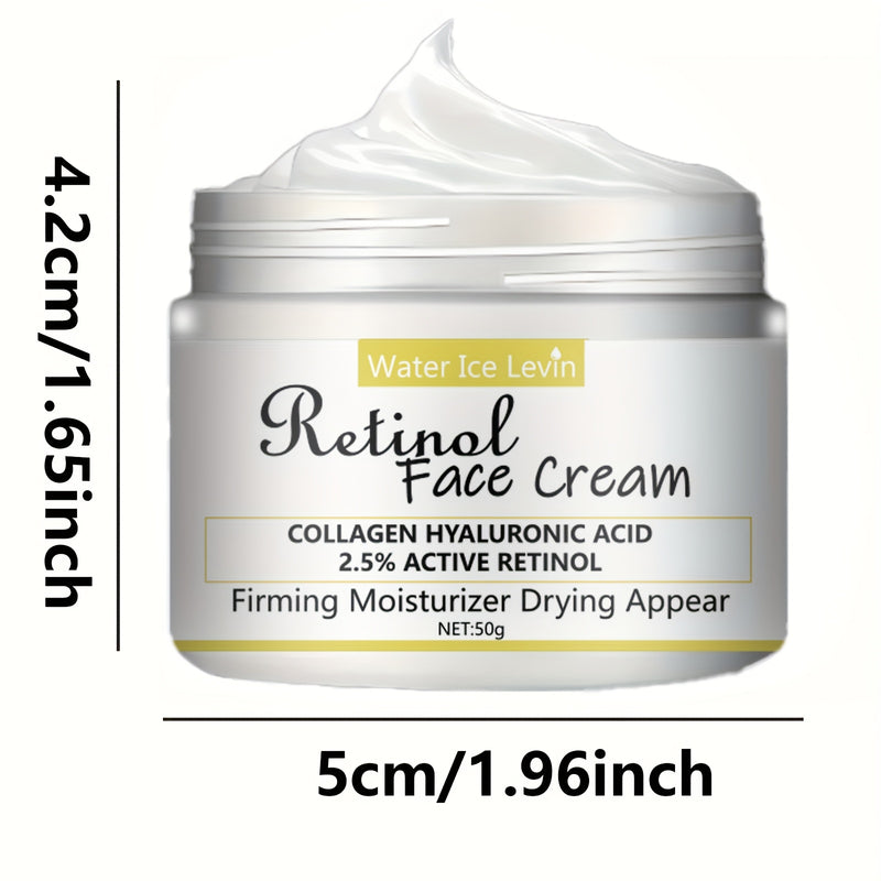 Creme Facial Retinol com 2,5% de Retinol Ativo, Ácido Hialurônico e Colágeno