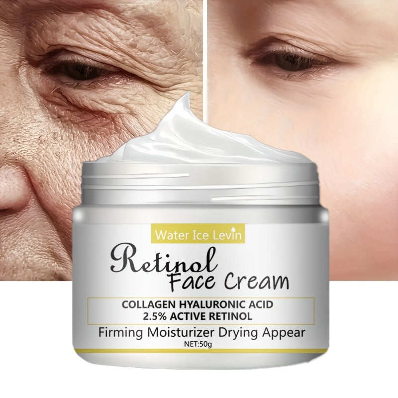 Creme Facial Retinol com 2,5% de Retinol Ativo, Ácido Hialurônico e Colágeno