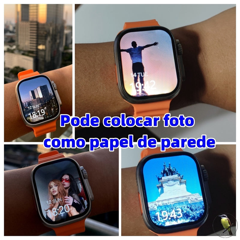 Smartwatch T800 Series 8 Ultra - Calculadora Cardíaca - Monitoramento Da Frequência - Relógio Inteligente